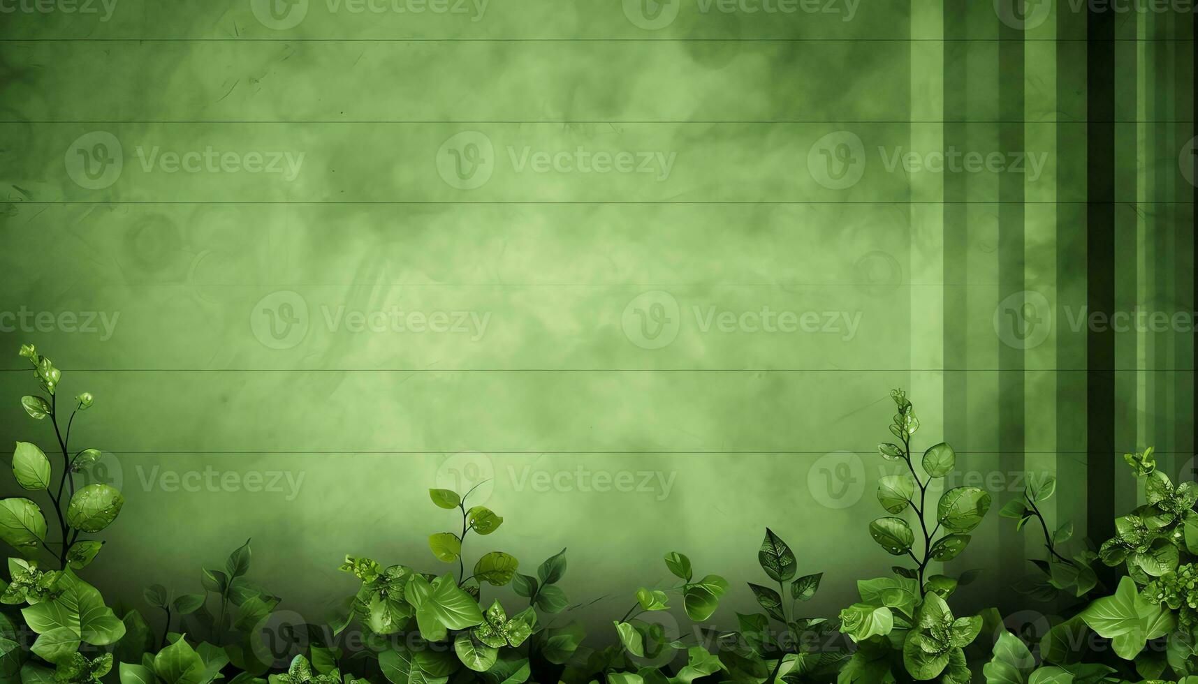 yellow flowers in a vase on a green background AI Generated photo