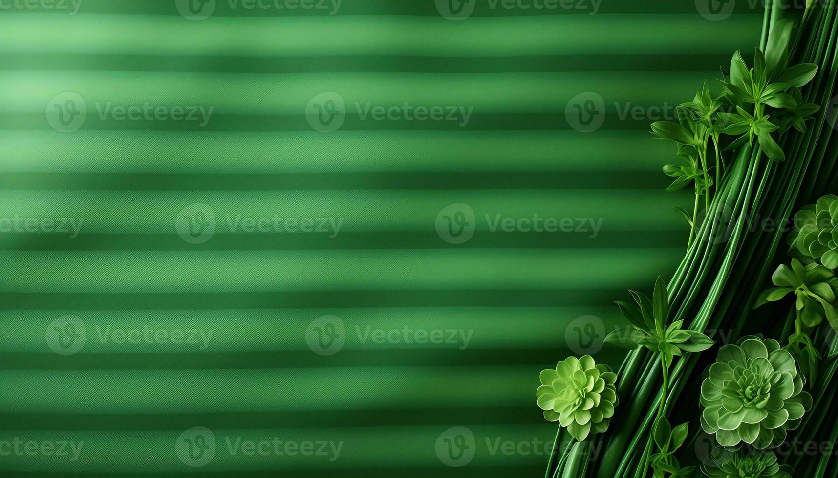 yellow flowers in a vase on a green background AI Generated photo