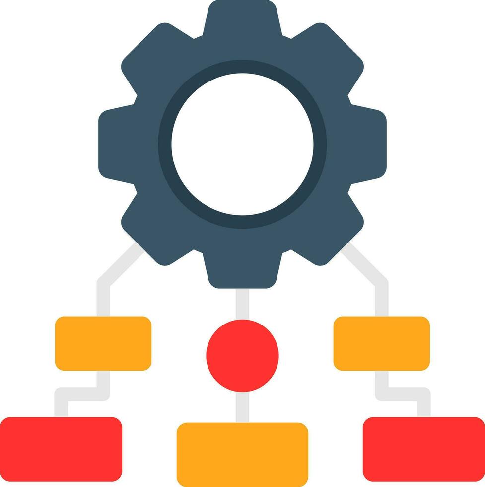 Process Mapping Vector Icon Design