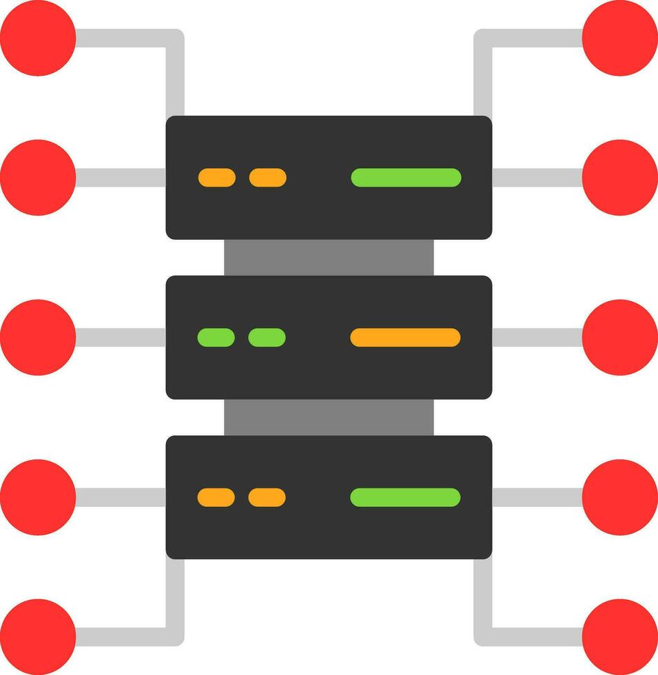 Organizational Structure Vector Icon Design