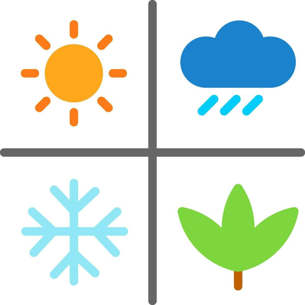 Seasonal Variations Vector Icon Design
