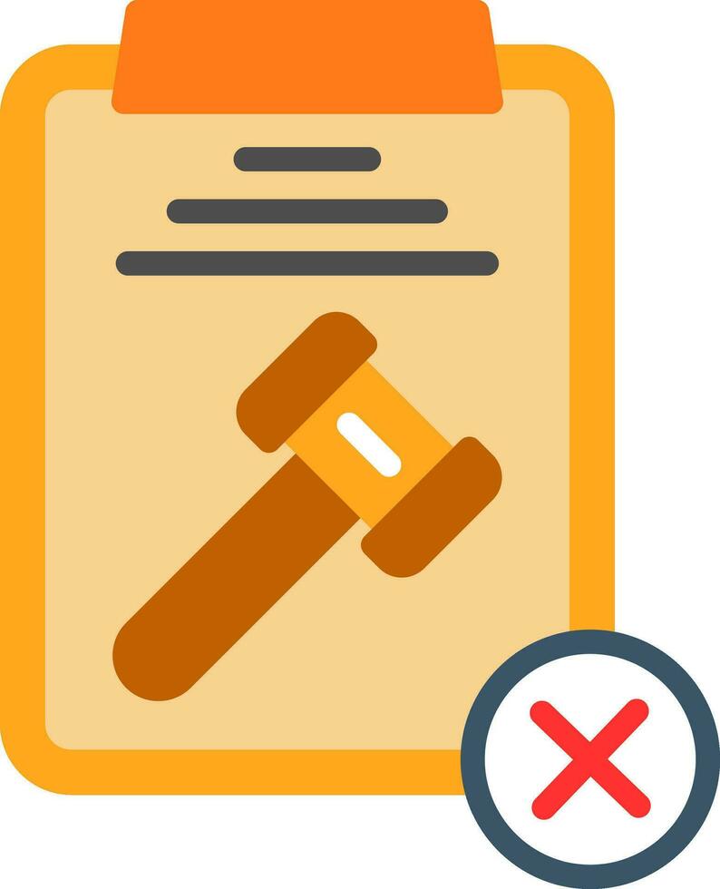 Regulatory Non Compliance Vector Icon Design