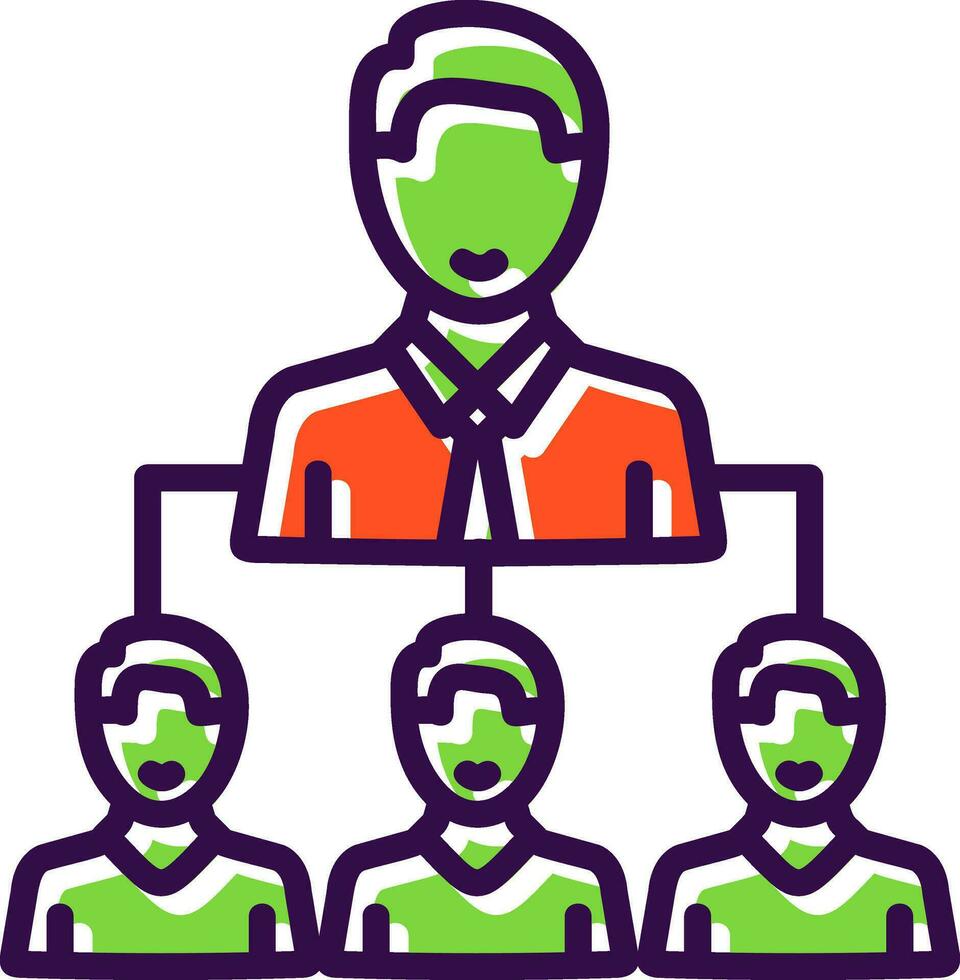 Leadership by Example Vector Icon Design