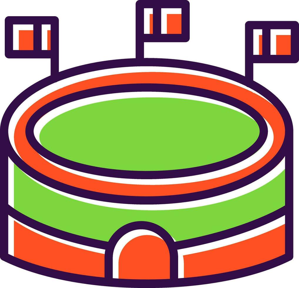 diseño de icono de vector de estadio