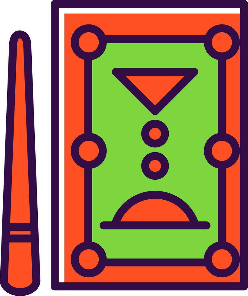 Pool Table Vector Icon Design