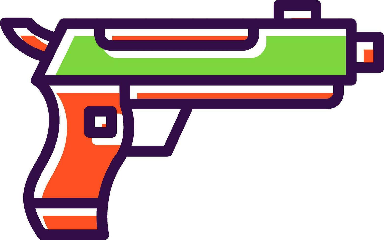 diseño de icono de vector de pistola