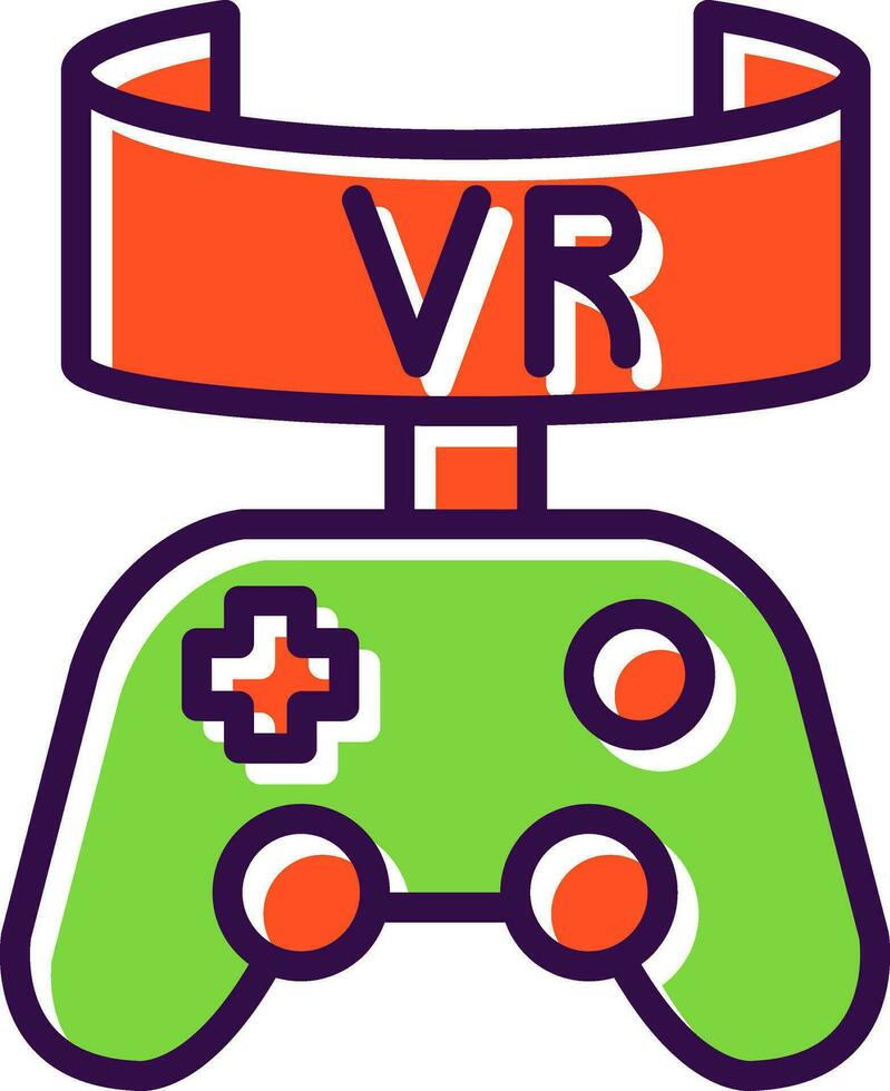 Vr Game Vector Icon Design