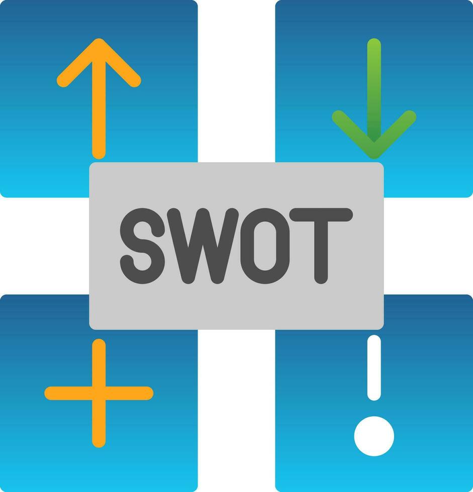 SWOT Analysis Vector Icon Design