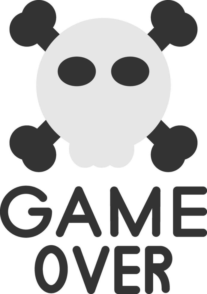 Game Over Vector Icon Design