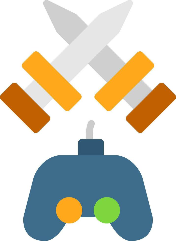 Fighting Game Vector Icon Design