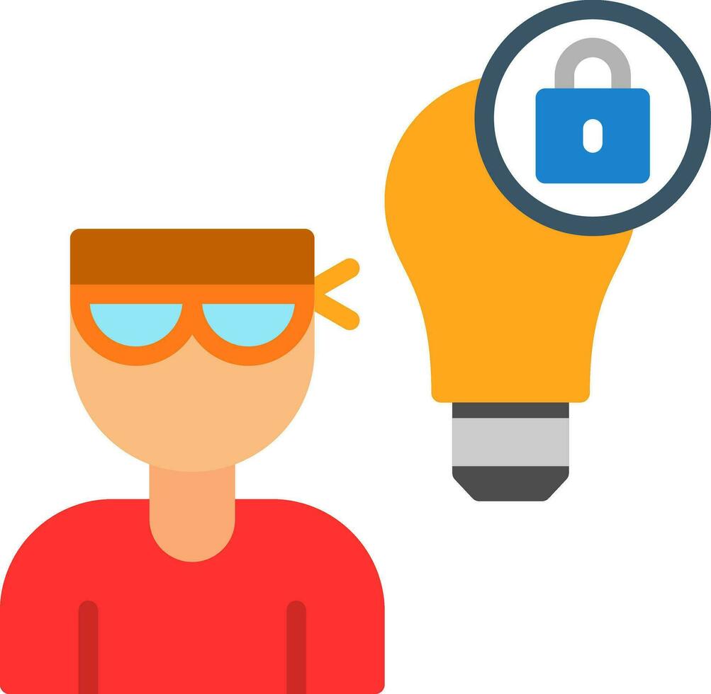Intellectual Property Theft Vector Icon Design
