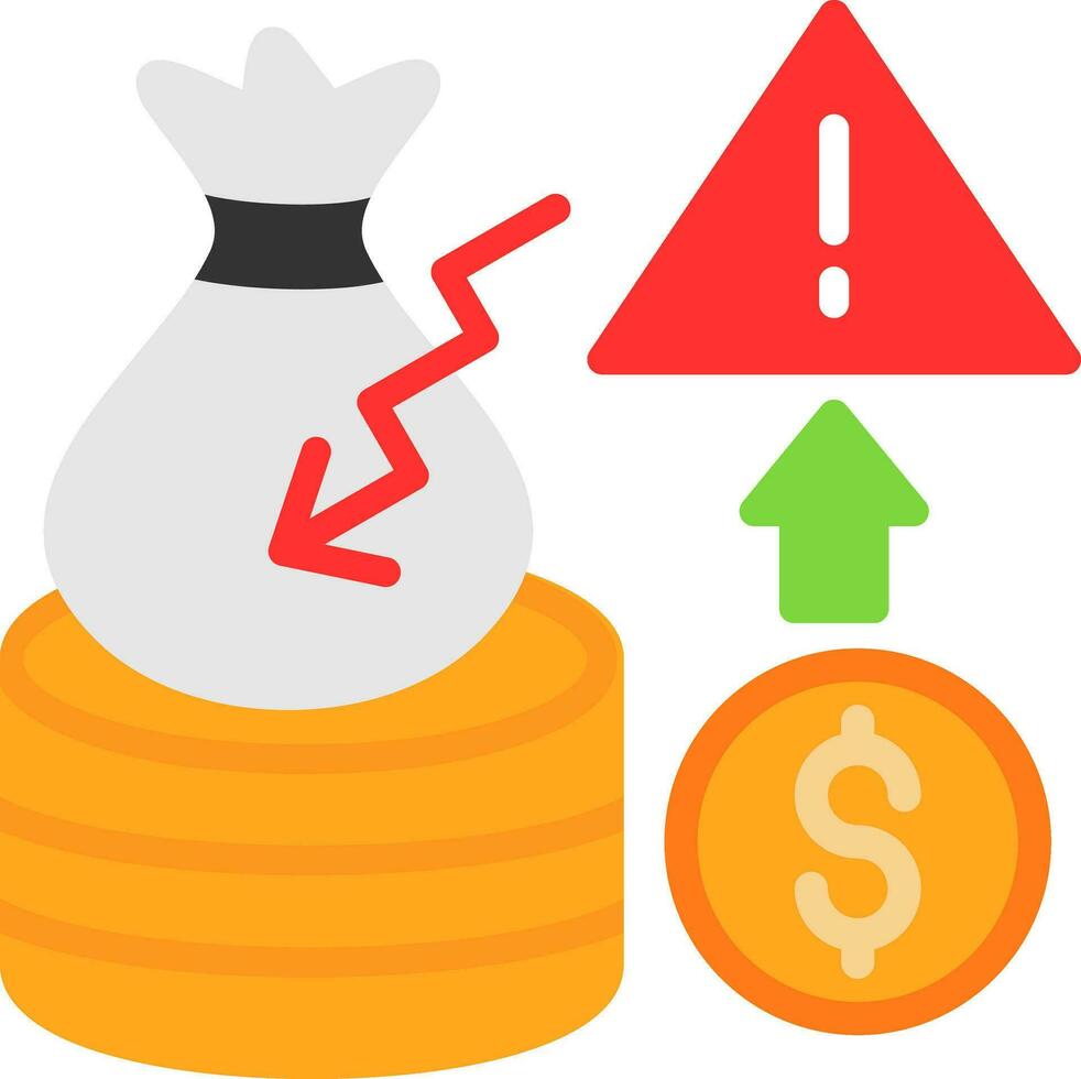 Bankruptcy Threat Vector Icon Design