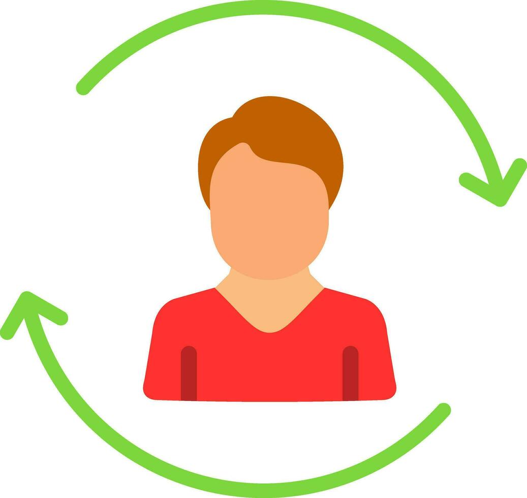 Customer Churn Vector Icon Design