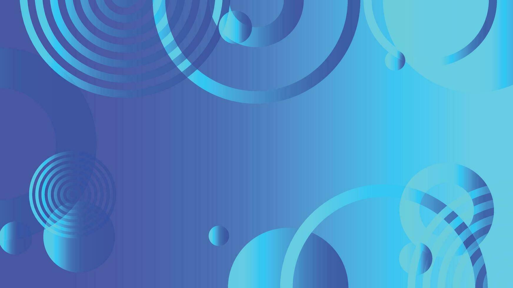 Blue abstract circle gradient modern graphic background vector