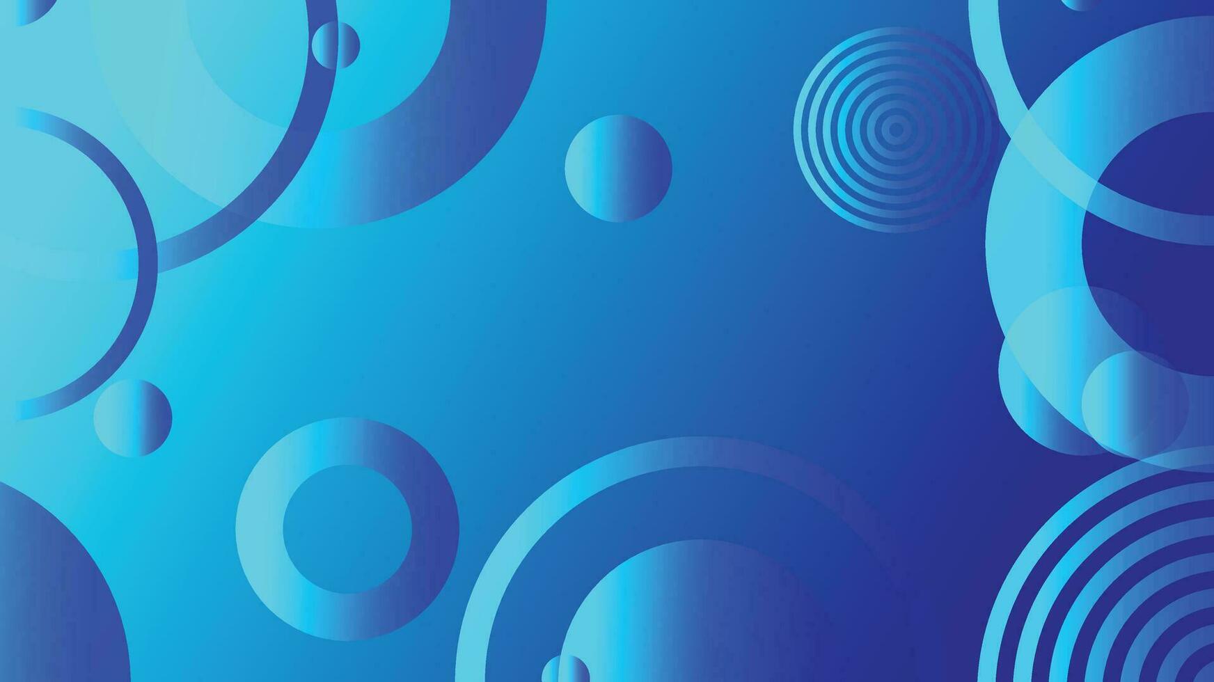 Blue abstract circle gradient modern graphic background vector