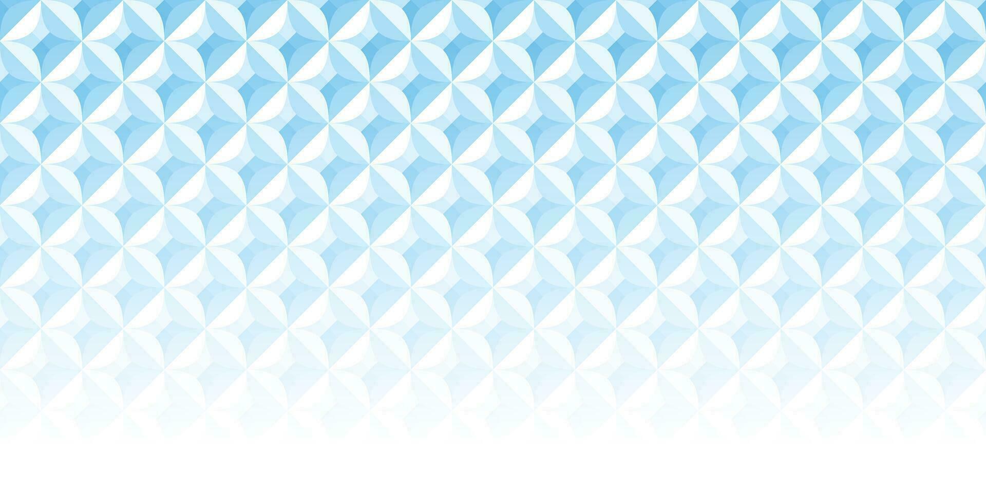 Abstract white and blue geometric background texture vector