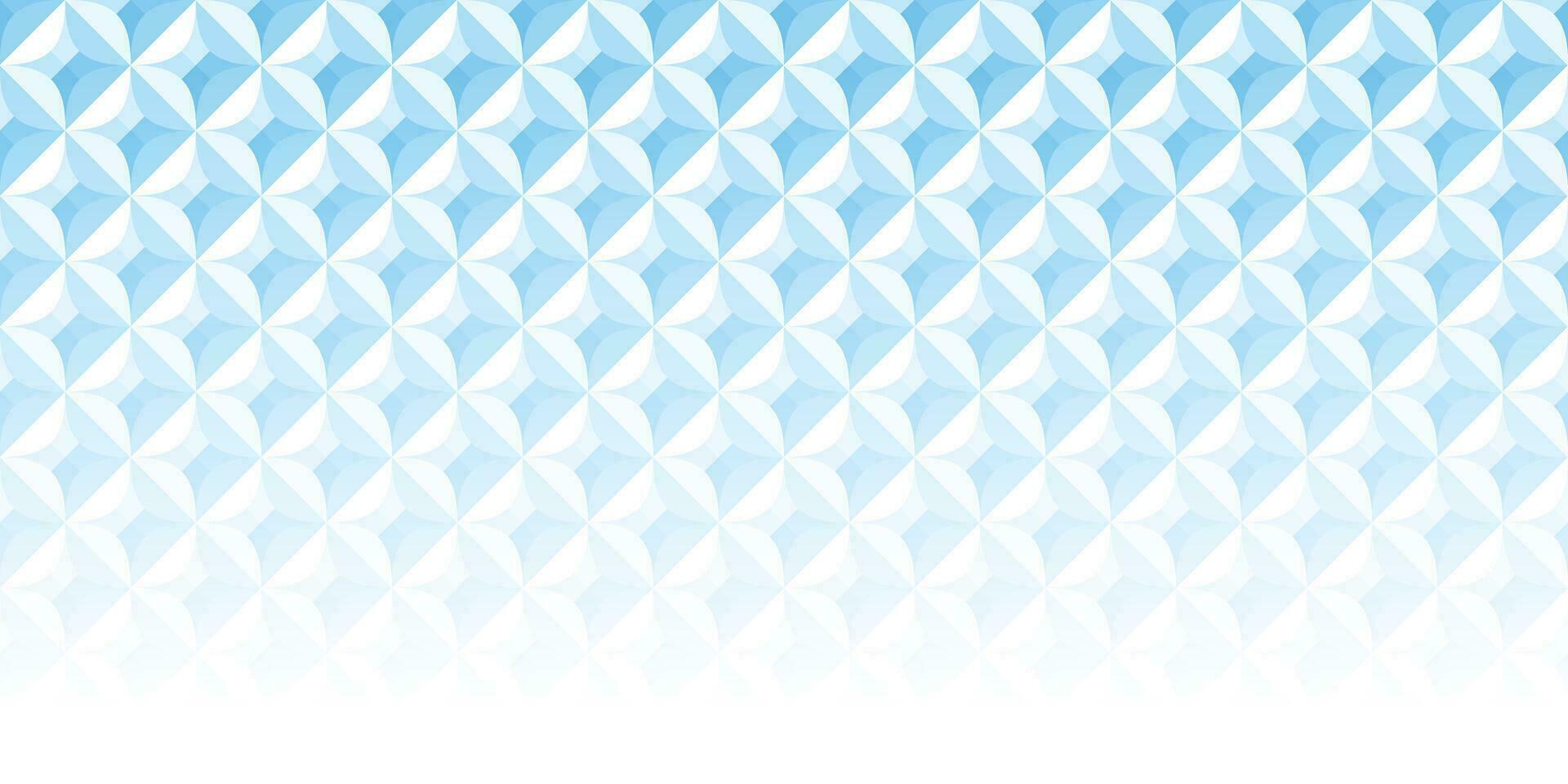 Abstract white and blue geometric background texture vector