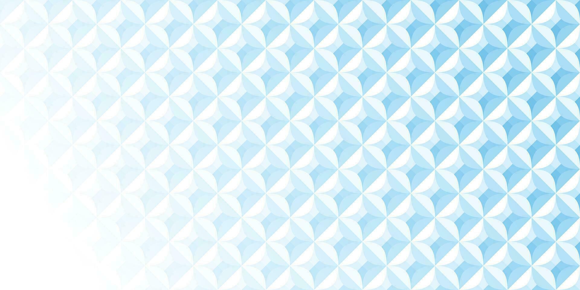 Abstract white and blue geometric background texture vector