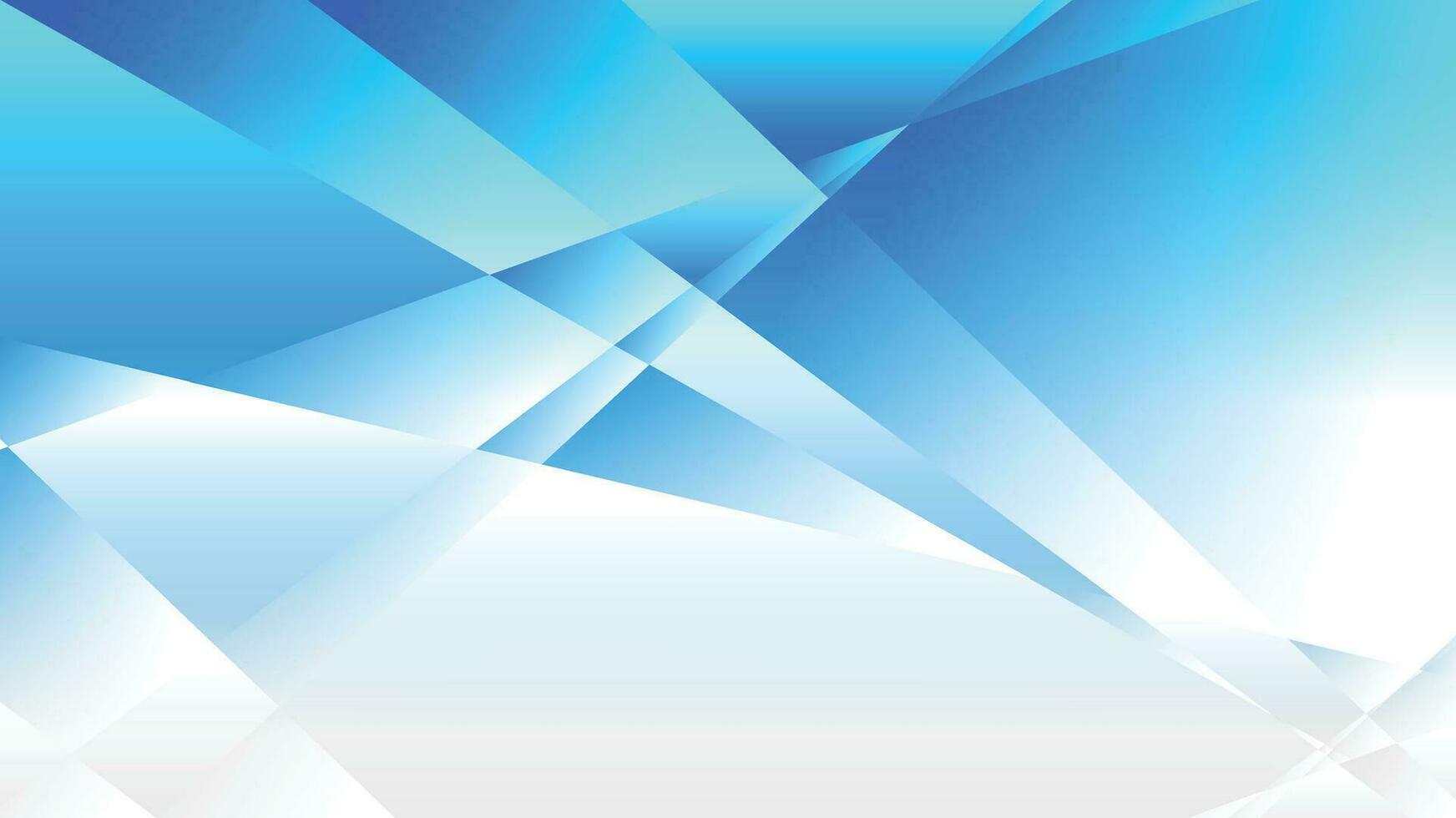 Blue and white gradient polygon abstract background vector