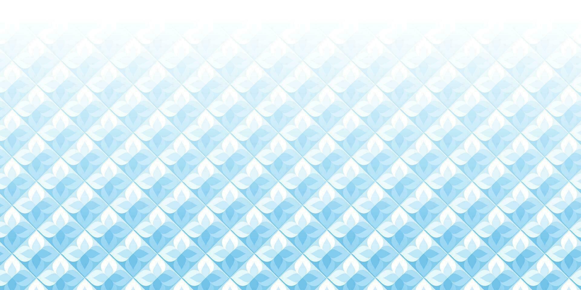 Abstract white and blue geometric background texture vector