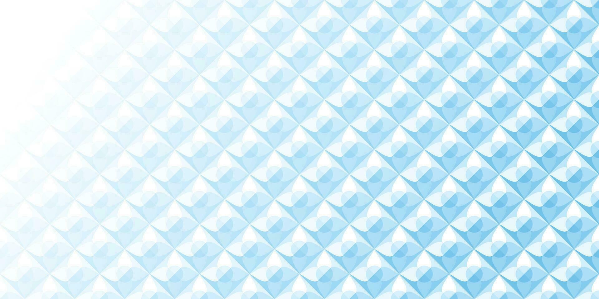 Abstract white and blue geometric background texture vector