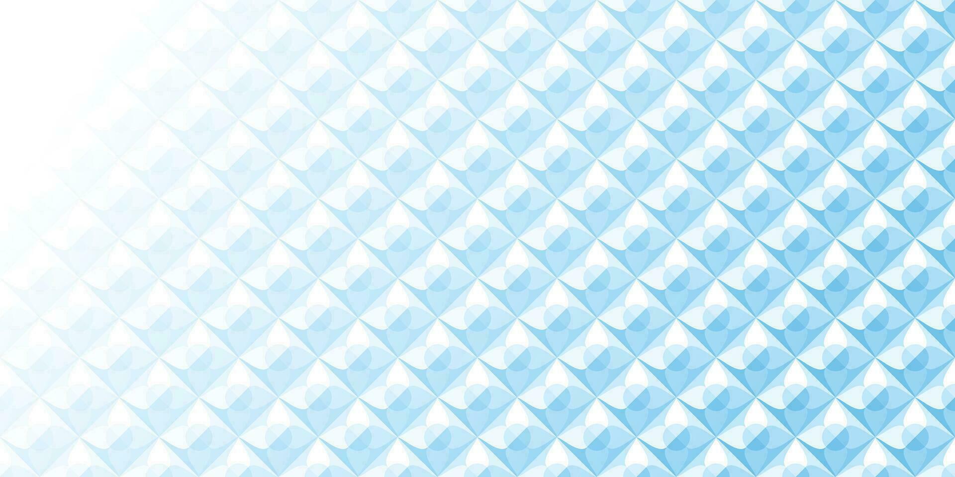 Abstract white and blue geometric background texture vector