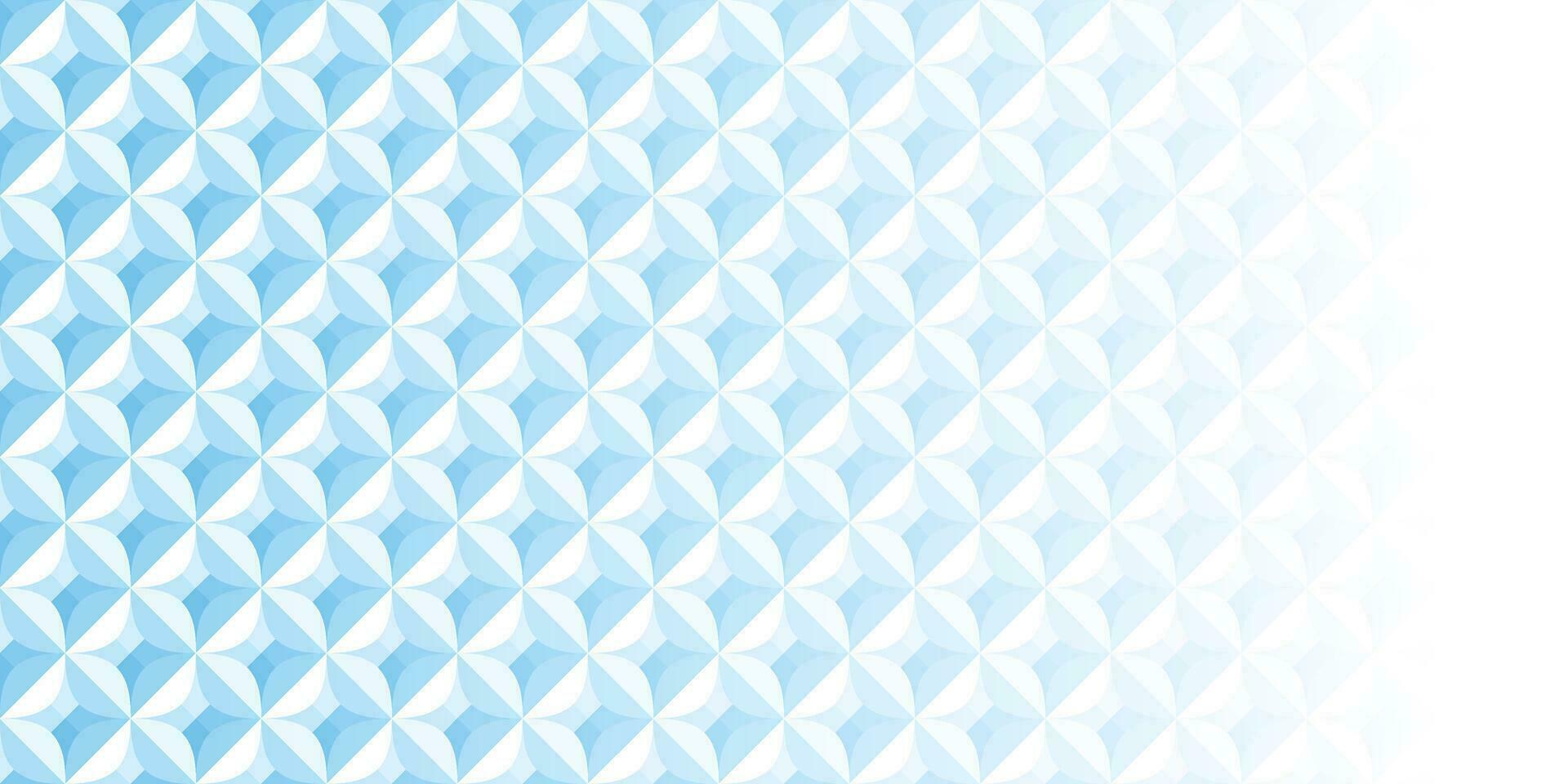 Abstract white and blue geometric background texture vector