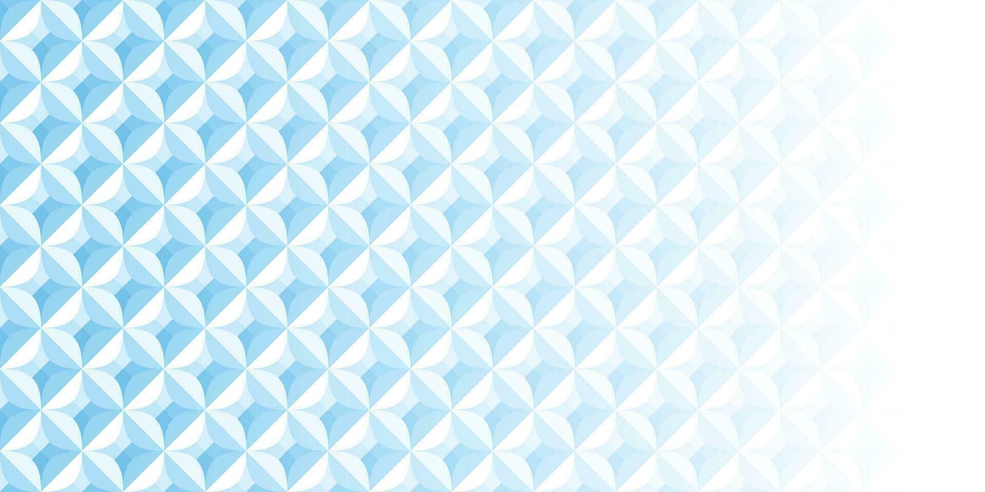 Abstract white and blue geometric background texture vector