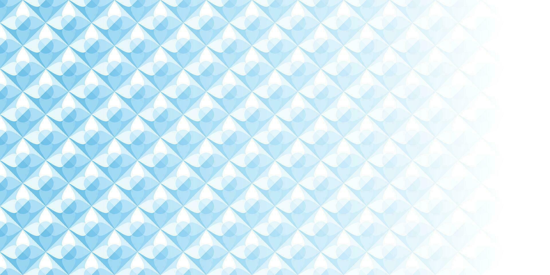 Abstract white and blue geometric background texture vector