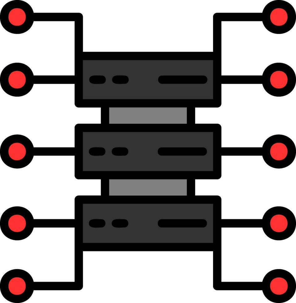 Organizational Structure Vector Icon Design