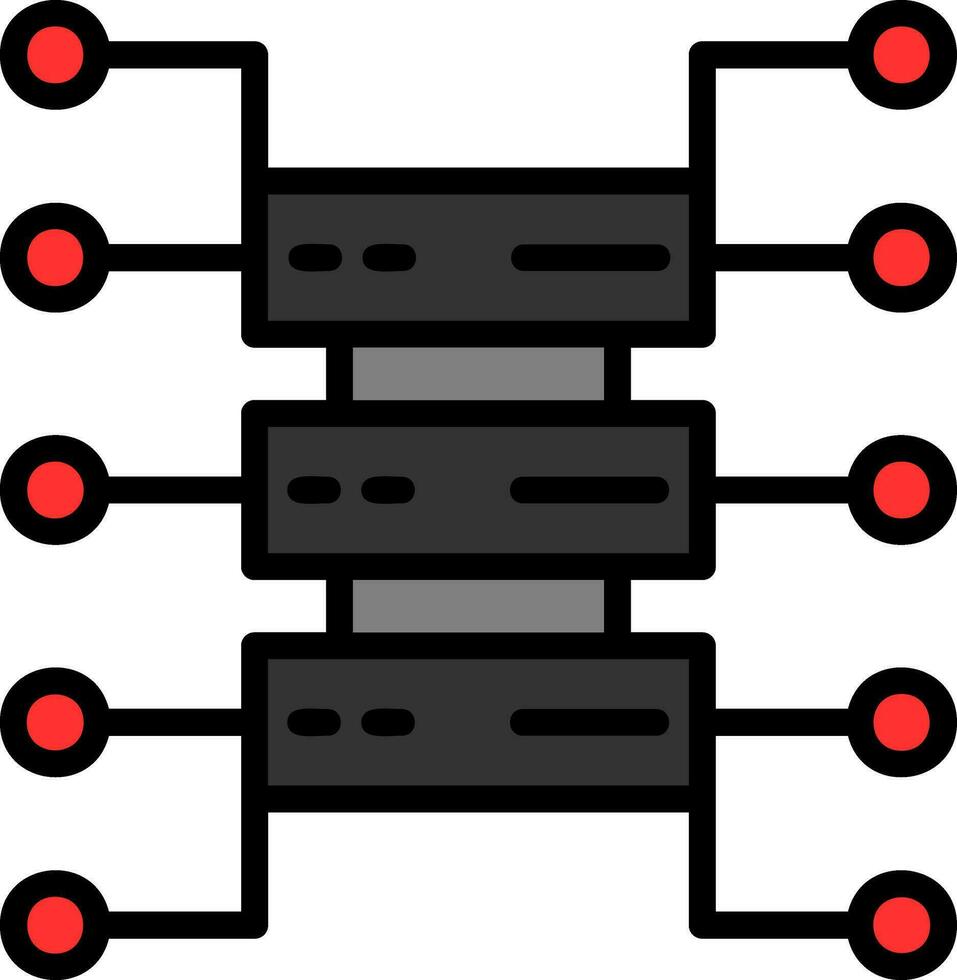 Organizational Structure Vector Icon Design