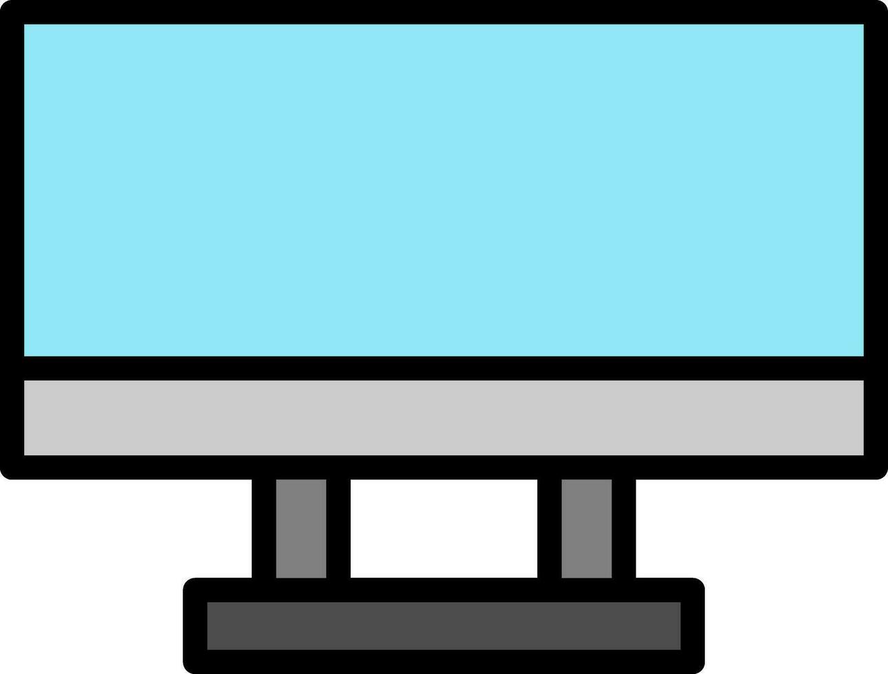 Monitor Screen Vector Icon Design