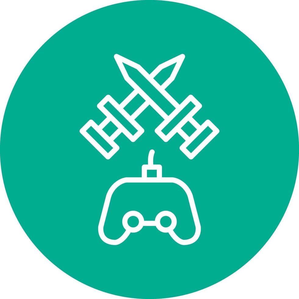 Fighting Game Vector Icon Design