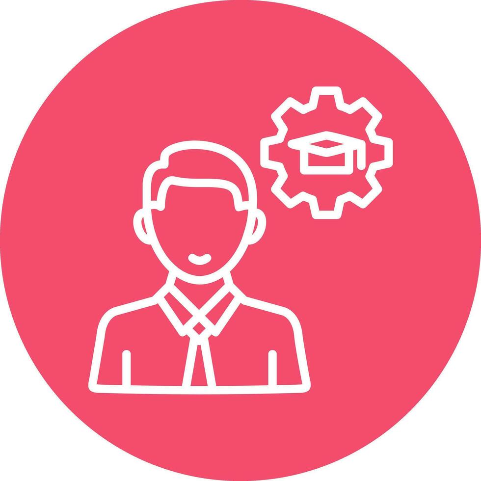 Knowledge Management Vector Icon Design