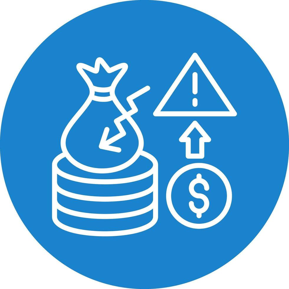 Bankruptcy Threat Vector Icon Design