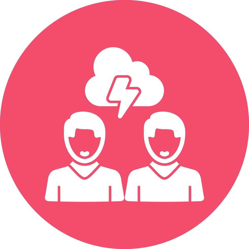 Conflict Management Vector Icon Design