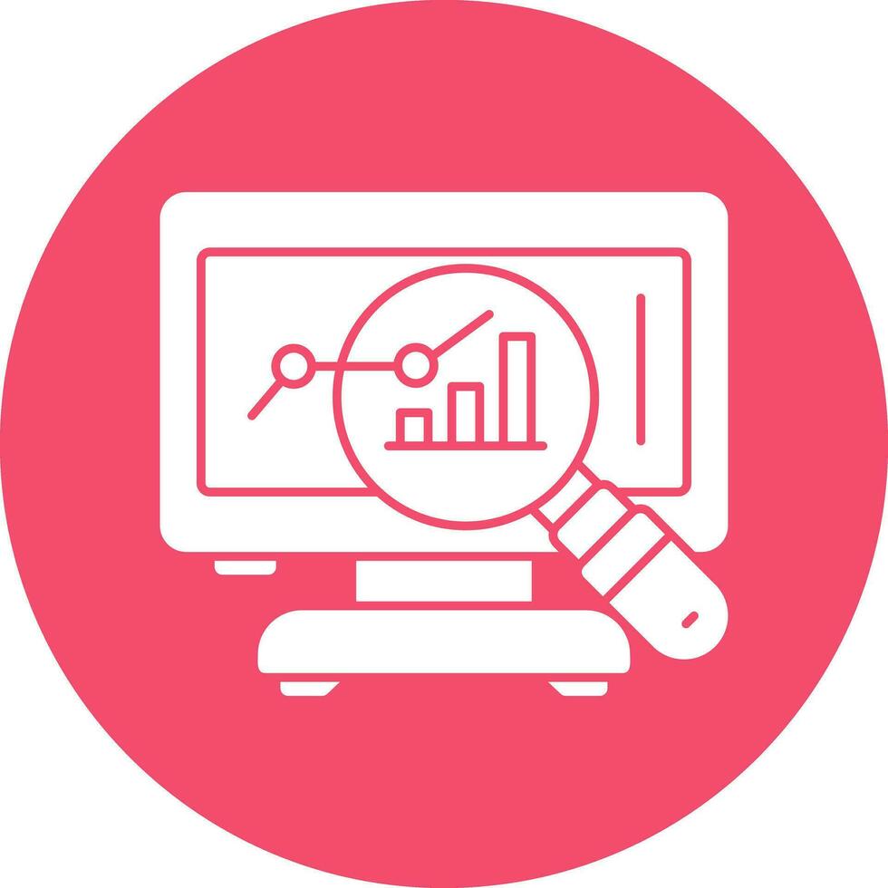 Market Analysis Vector Icon Design