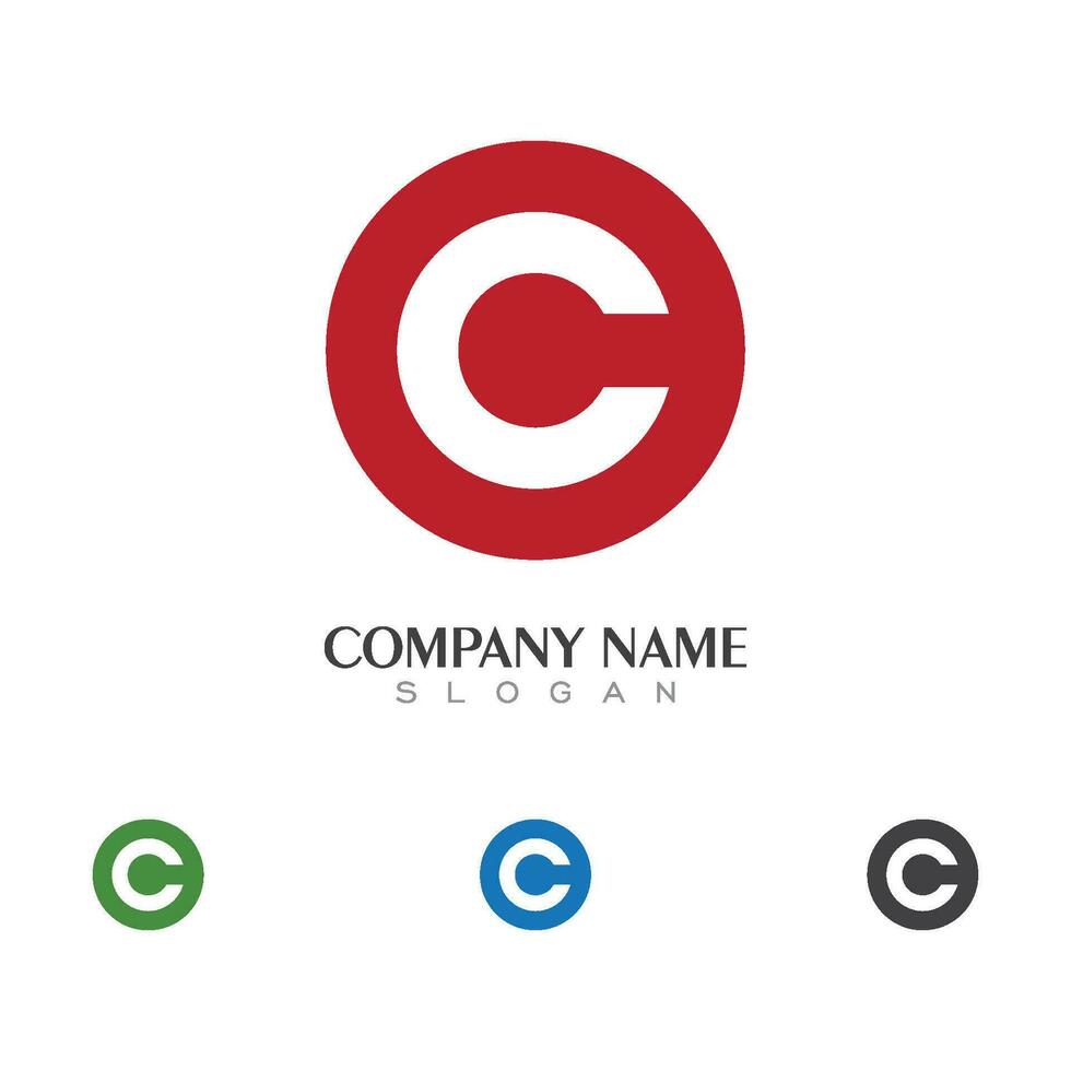 C Letter Logo Template vector