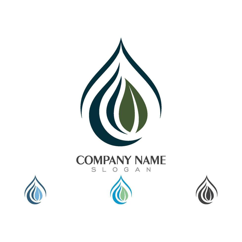 water drop Logo Template vector