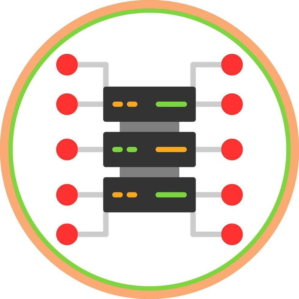 Organizational Structure Vector Icon Design