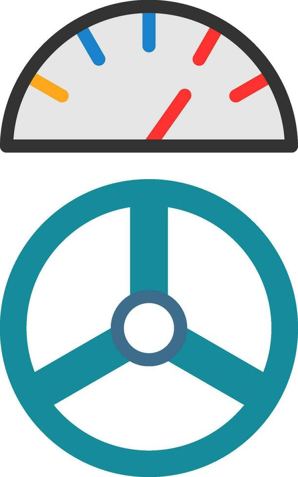 Driving Control Vector Icon Design