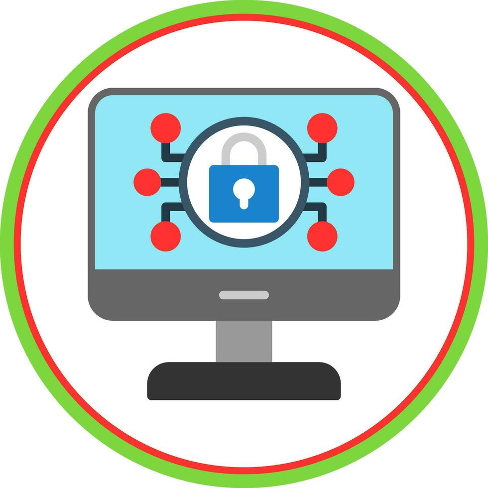Online Security Risks Vector Icon Design