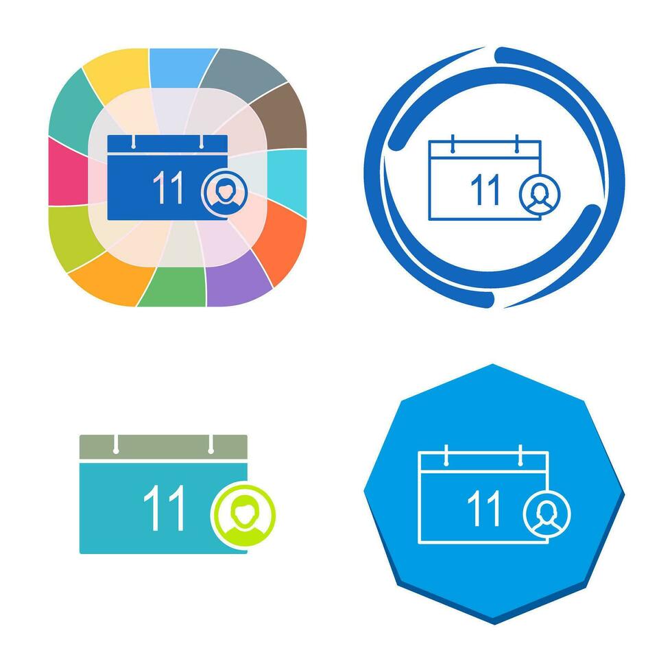 Unique Event Management Vector Icon