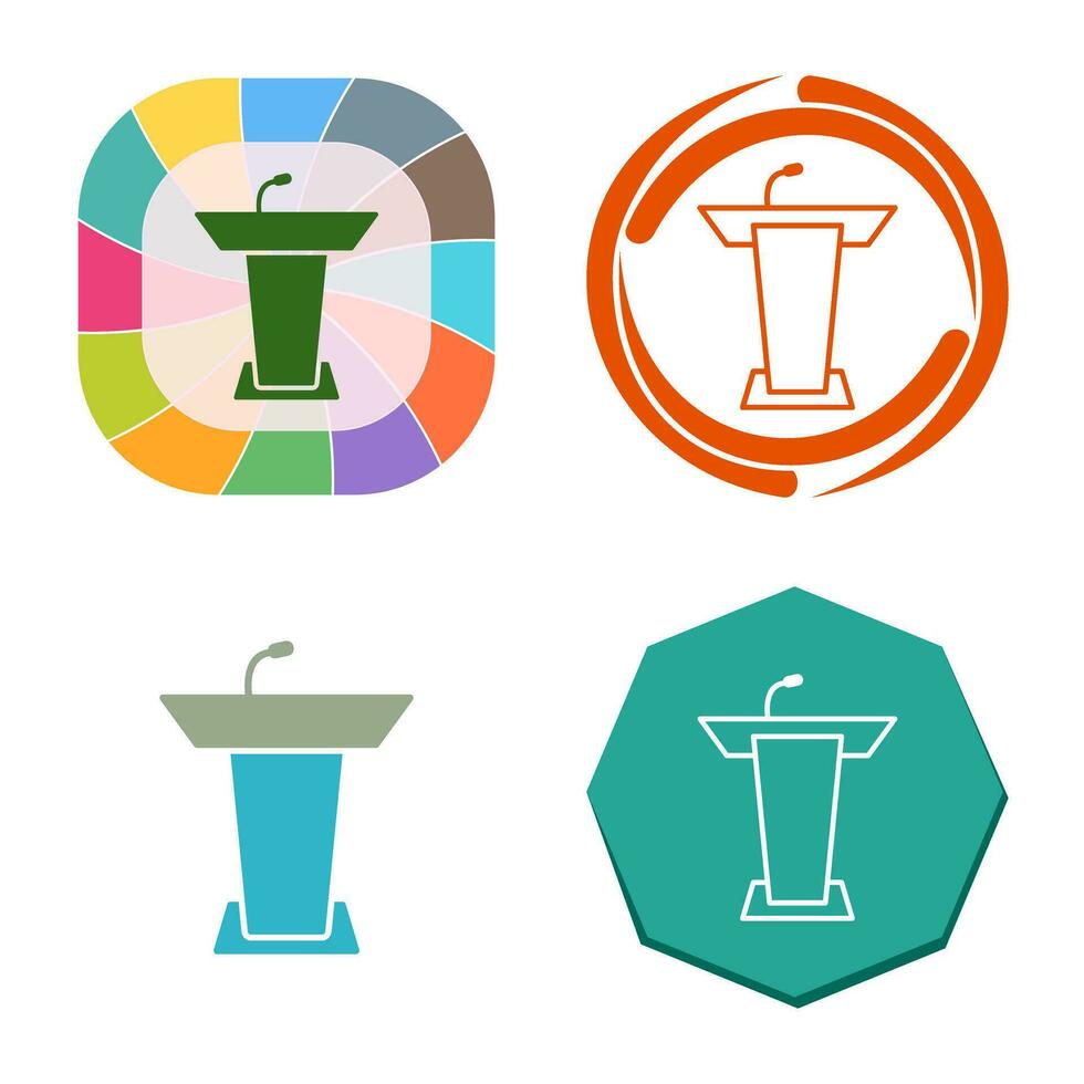 Podium Vector Icon