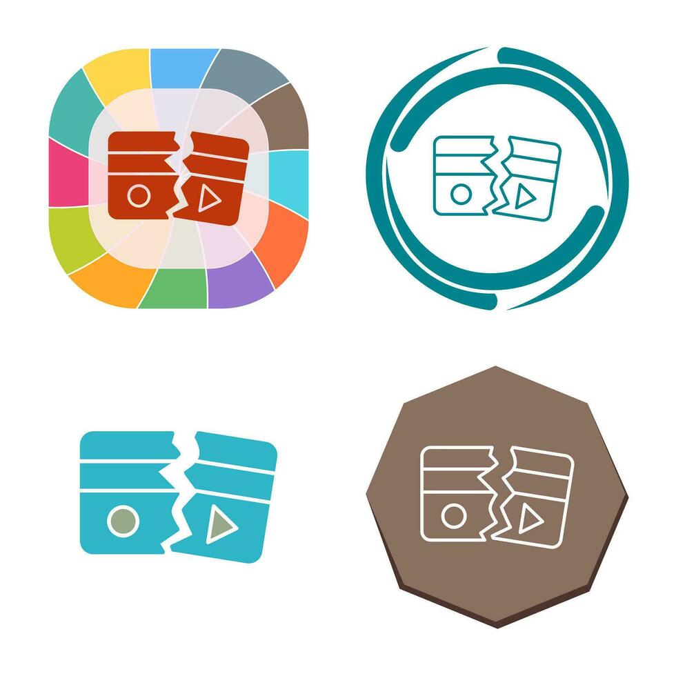 Broken Vector Icon