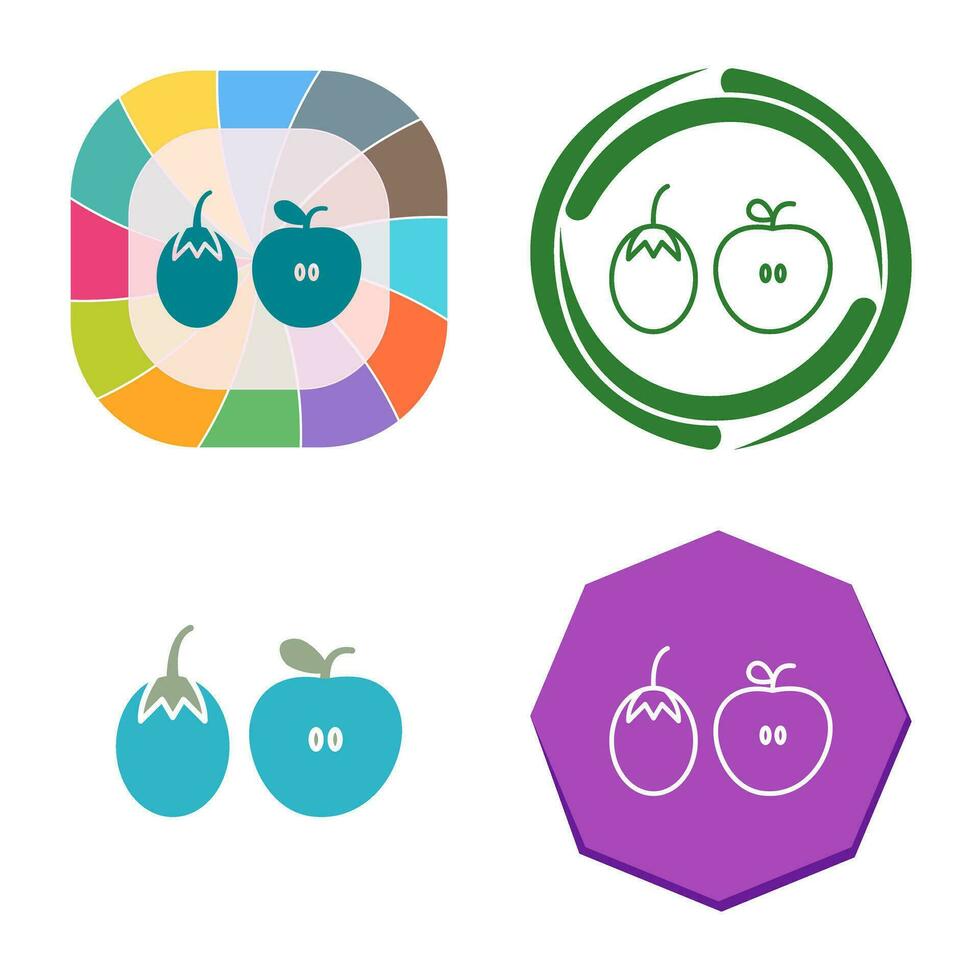 Fruits and VVegetables Vector Icon