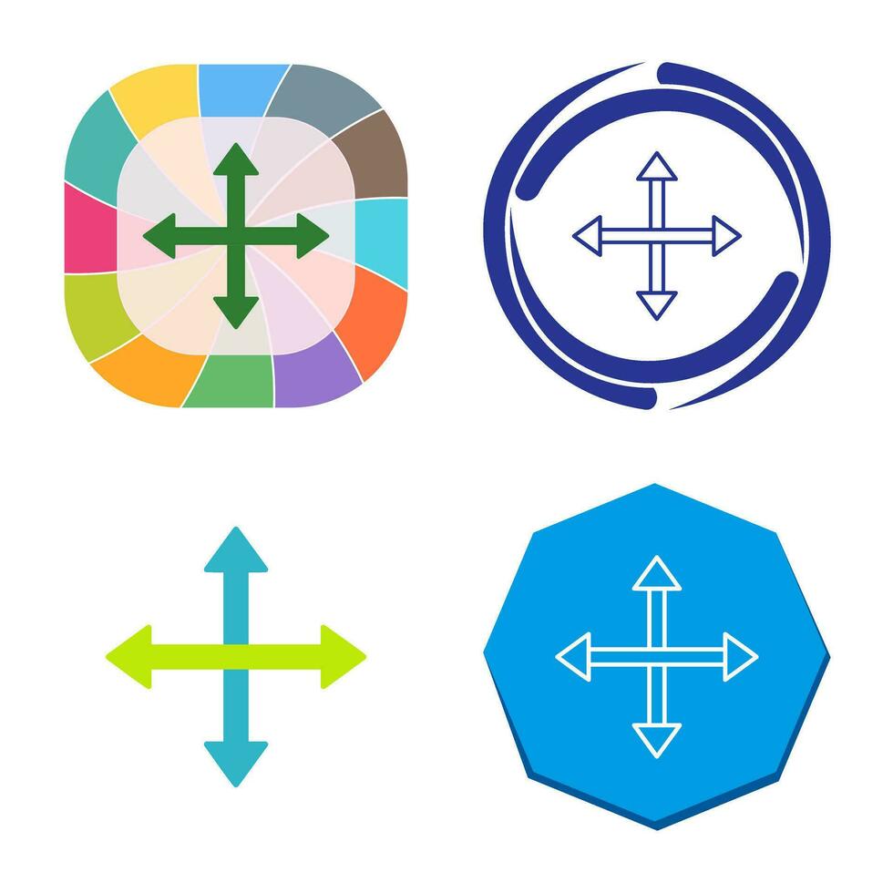 Unique Move Vector Icon