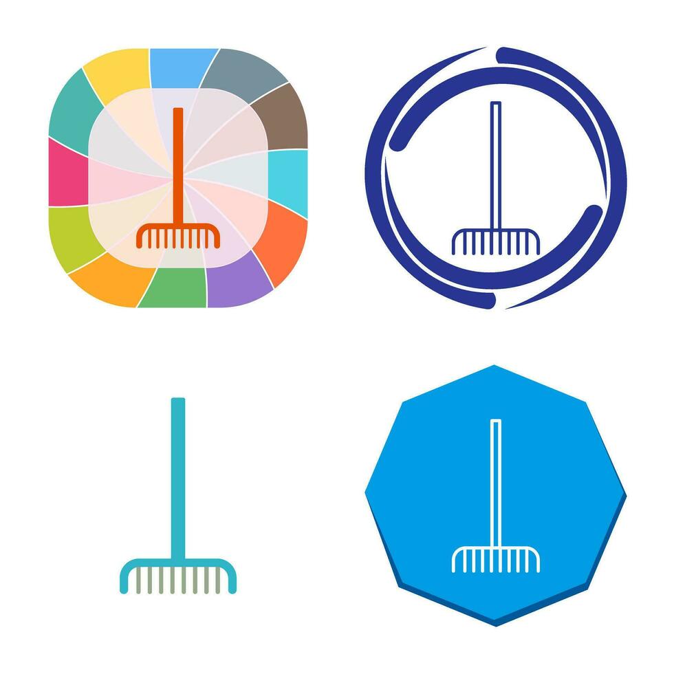 Fork picking Leaves Vector Icon