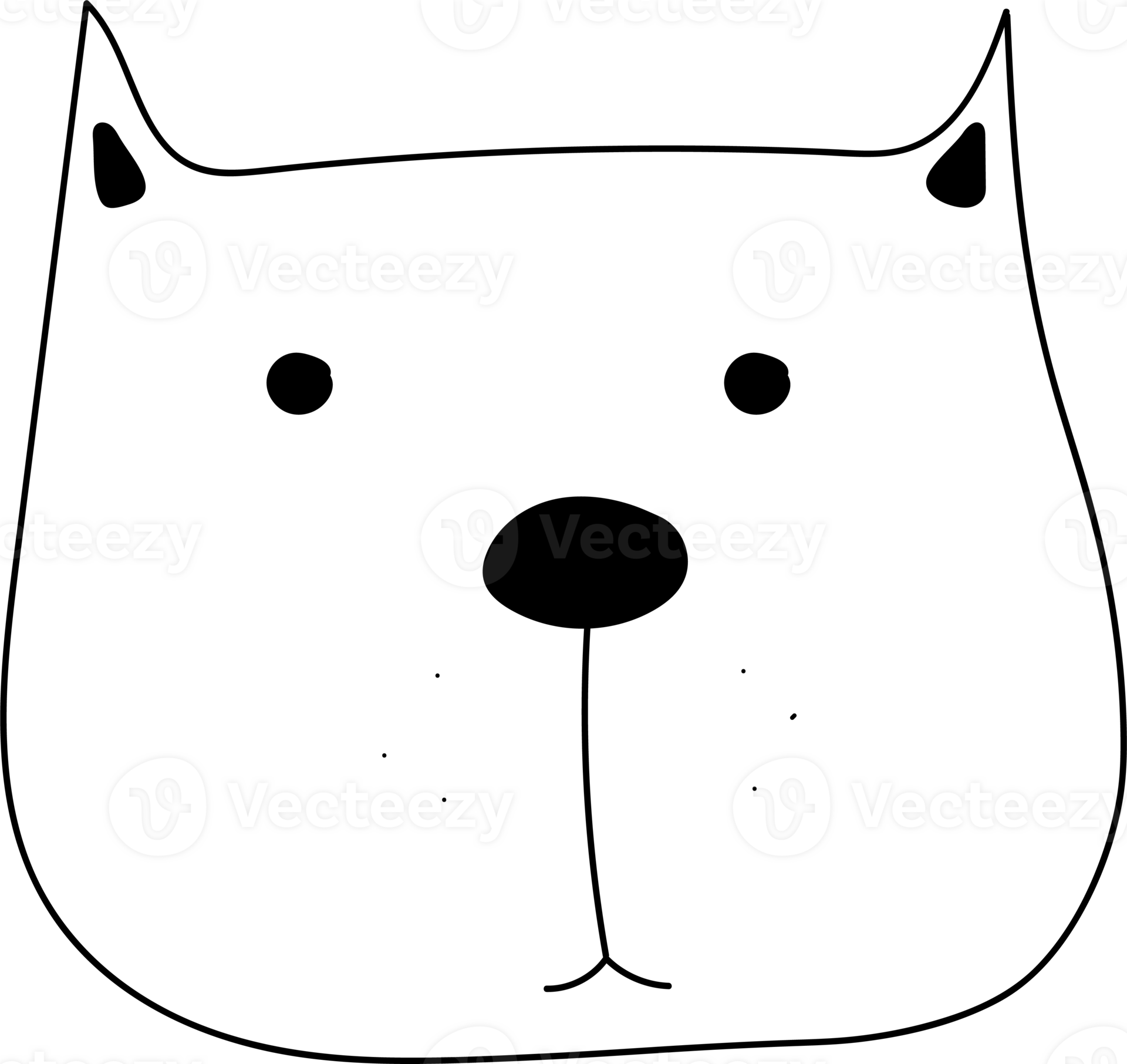 Cute dog cartoon on transparent background. 31628056 PNG
