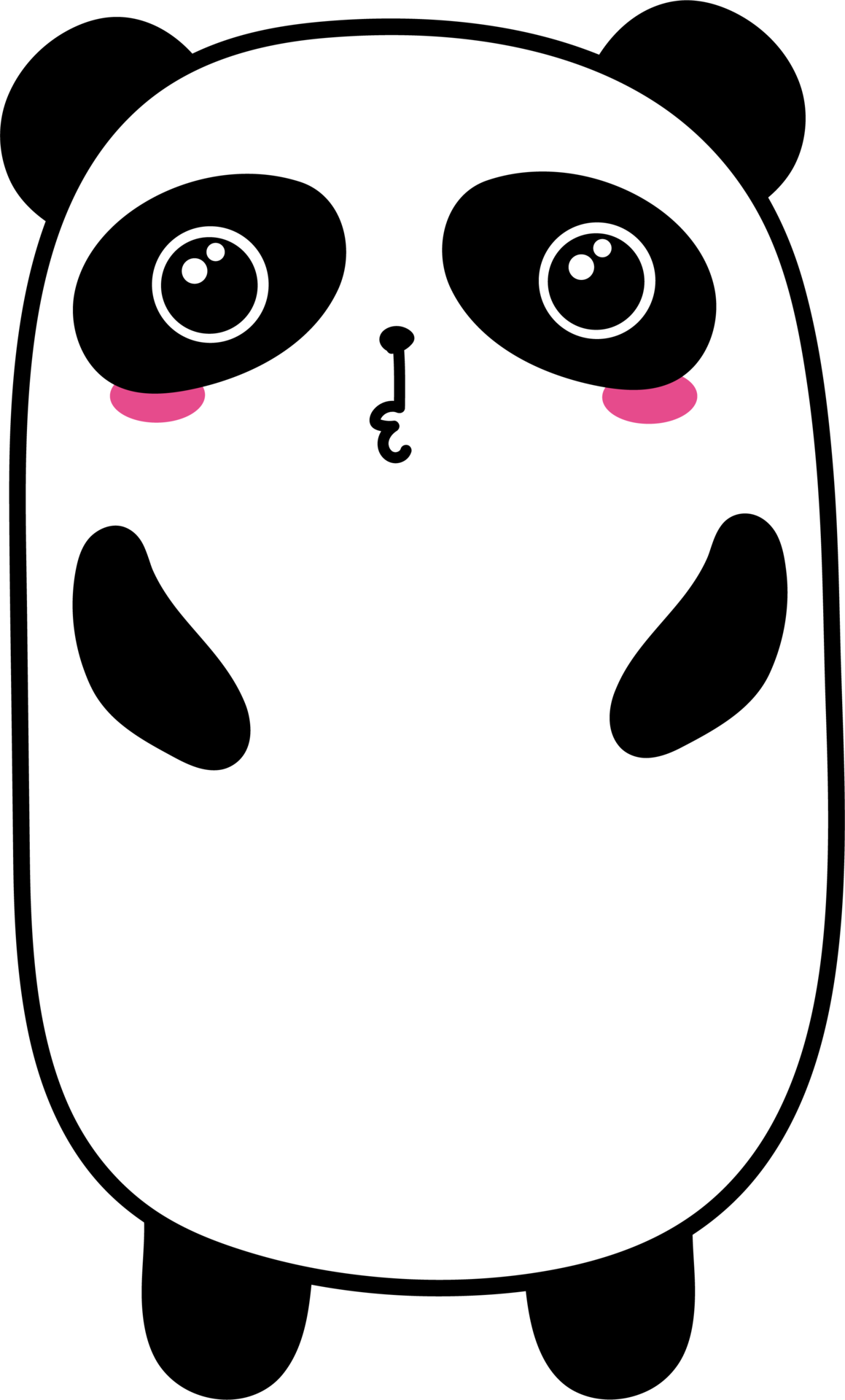 Cute panda cartoon on transparent background. 31628071 PNG